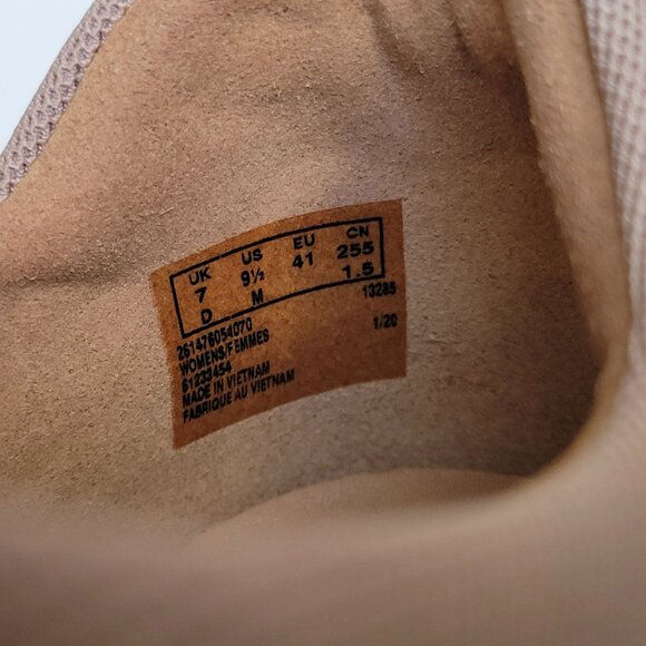 Clarks Unstructured Un Rio Slip On Lace Up Leather Sneaker Shoe Dark Blush 9.5M - Picture 9 of 10